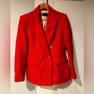 Zara Women’s Red Blazer